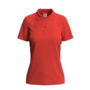 Stedman Polo Women Orange/Rot Baumwolle Small Damen