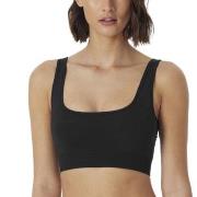 Schiesser BH Bustier Seamless Top Schwarz Polyamid Small Damen