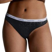 Calvin Klein Lace Thong Schwarz Polyamid Small Damen