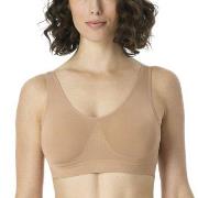 Schiesser BH Bustier Removable Pads Bra Beige Polyamid Small Damen