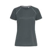 Stedman Active 140 Women Team Raglan Dunkelgrau Polyester Small Damen