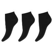 Decoy 3P Cotton Sneaker Socks Schwarz Strl 37/41 Damen