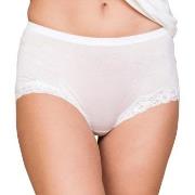 Lady Avenue Silk Jersey Panty With Lace Elfenbein Seide Small Damen