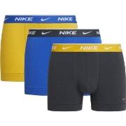 Nike 6P Everyday Essentials Cotton Stretch Trunk D1 Blau/Gelb Baumwoll...