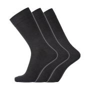 Dovre 3P Cotton No-Elastic Socks Schwarz Gr 45/48 Herren