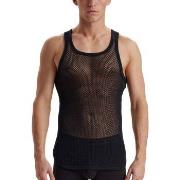 Dovre Wool Mesh Tank Top Schwarz Wolle Small Herren