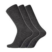 Dovre 3P No Elastic Twin Socks Dunkelgrau Baumwolle Gr 45/48 Herren