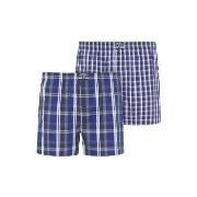 Jockey 2P Woven Boxer Shorts 3XL-6XL Marine kariert Baumwolle 3XL Herr...