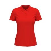 Stedman Lux Short Sleeve Polo For Women Rot Baumwolle Small Damen