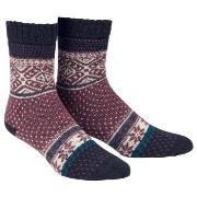 Damella Wool Socks Marine/Rot Gr 39/42 Damen