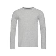 Stedman Clive Long Sleeve Graumelliert ringgesponnene Baumwolle Small ...