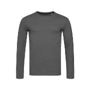 Stedman Clive Long Sleeve Dunkelgrau ringgesponnene Baumwolle Small He...