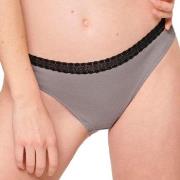 Sloggi 2P GO Ribbed Tai Briefs Schwarz/Grau Ökologische Baumwolle Smal...