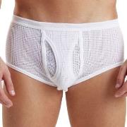 JBS Mesh Brief Weiß Baumwolle Medium Herren