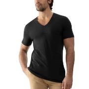 Mey Dry Cotton Colour V Neck T-Shirt Schwarz Small Herren