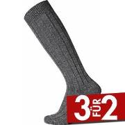 Egtved Wool Heavy Kneehigh Sock Dunkelgrau Wolle Gr 45/48 Herren