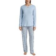 Calida Sweet Dreams Pyjamas Hellblau Must Baumwolle Small Damen