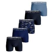 Björn Borg 5P Cotton Stretch Boxer 1719 Blau Muster Baumwolle Large He...