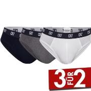 CR7 Cristiano Ronaldo 3P Basic Brief Schwarz/Grau Baumwolle Small Herr...