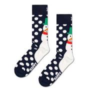 Happy Socks Jumbo Snowman Sock Blau Muster Baumwolle Gr 41/46