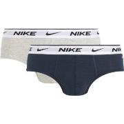 Nike 2P Everyday Cotton Stretch Brief Grau/Blau Baumwolle Small Herren