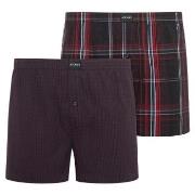 Jockey 2P Woven Boxer Shorts Rot Baumwolle Small Herren