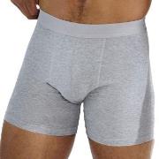 Bread and Boxers Brief Boxer Long Leg 3P Grau Ökologische Baumwolle Sm...