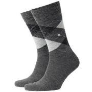 Burlington 3P Edinburgh Wool Sock Dunkelgrau Gr 40/46 Herren