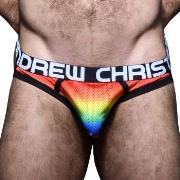 Andrew Christian Almost Naked Pride Mesh Jock Mixed Polyamid Small Her...