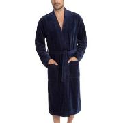 Calida After Shower Men Bathrobe Dunkelblau Baumwolle Small Herren