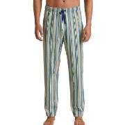 Calida Remix Sleep Weekend Pants Blau/Braun Baumwolle Small Herren