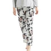 Damella Greymelange Flower Pants Grau X-Large Damen