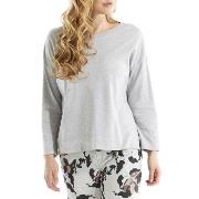 Damella Greymelange Flower Top Grau Medium Damen