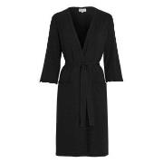 Damella Viscose Plain Wave Robe Schwarz Bambus Small Damen