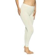 Lady Avenue Bamboo Long Leggings Elfenbein Bambus Small Damen