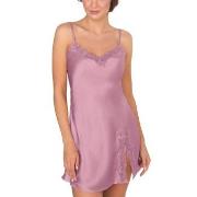 Lady Avenue Pure Silk Slip With Lace Rosa Seide Small Damen