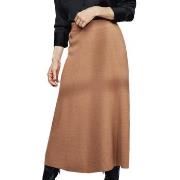 Pierre Robert X Jenny Skavlan Wool Flared Skirt Kamel Merinowolle Smal...