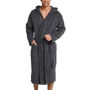 Schiesser Essentials Terry Cloth Bathrobe Grau Baumwolle Small Herren