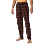 Schiesser Mix Plus Relax Long Pants Rot Muster Baumwolle 50 Herren