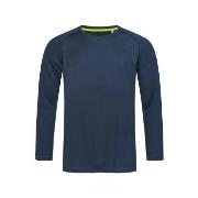 Stedman Active 140 Long Sleeve Marine Polyester Small Herren