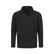 Stedman Active Fleece Half-Zip For Men Schwarz Polyester Small Herren