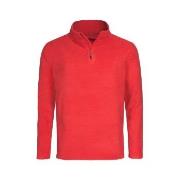 Stedman Active Fleece Half-Zip For Men Rot Polyester Small Herren