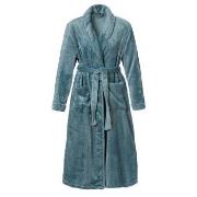 Trofe Braid Fleece Robe Türkis Polyester Medium Damen