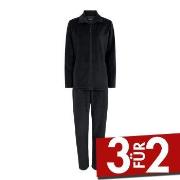 Decoy Velour Homewear Set Schwarz Small Damen