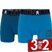 CR7 Cristiano Ronaldo 2P Boys Trunk Briefs Blau Baumwolle 134-140