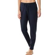 Schiesser Mix and Relax Long Cuffs Pants Dunkelblau Baumwolle Small Da...