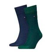 Tommy Hilfiger 2P Men Birdeye Sock Blau/Grün Gr 39/42 Herren