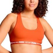 Puma BH Iconic Racer Back Bra Orange Small Damen