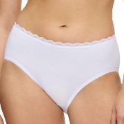 Triumph Feel Of Cotton Midi Brief Weiß Baumwolle 38 Damen