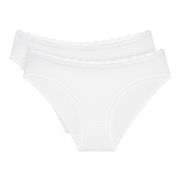 Triumph 2P Feel Of Cotton Tai Brief Weiß Baumwolle 38 Damen